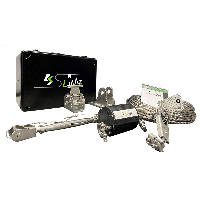 Conjunto de línea de vida horizontal auto-instalación (16-30 M), Marca Kratos, KS-LINE